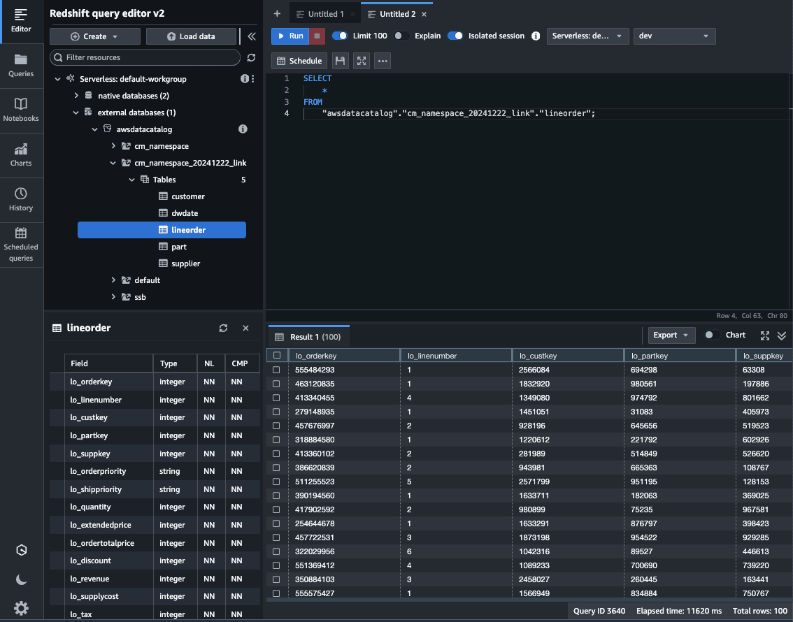 Amazon S3 Tables Iceberg Amazon Redshift AWSreInvent 