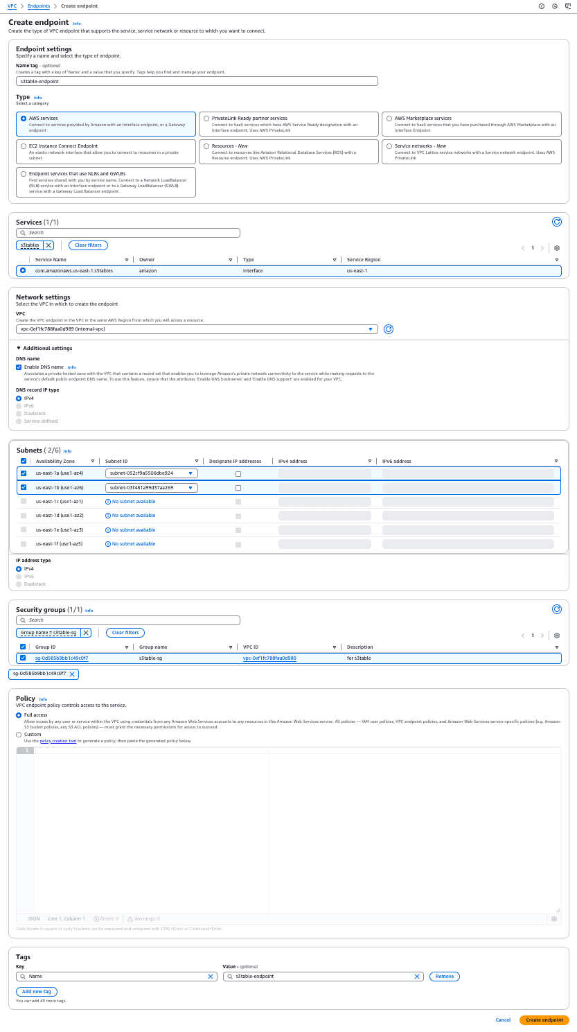 s3-tables-privet-access-reinvent2024-4