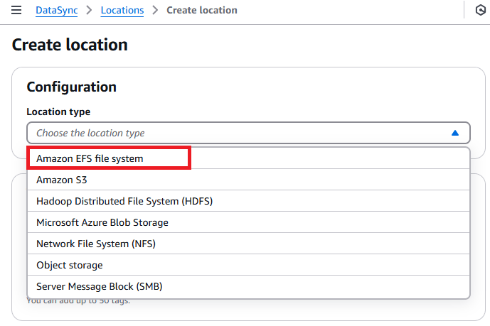 datasync-location-efs