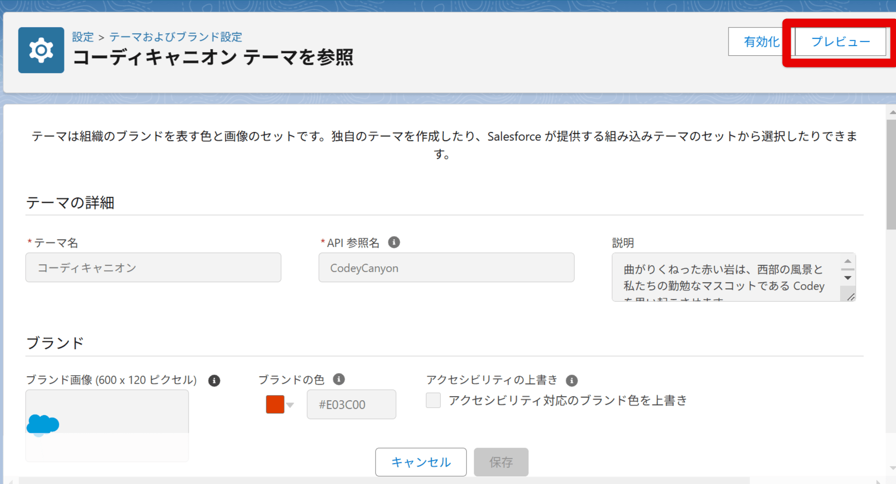 テーマおよびブランド設定 - Salesforce 2025-02-13 17-52-59