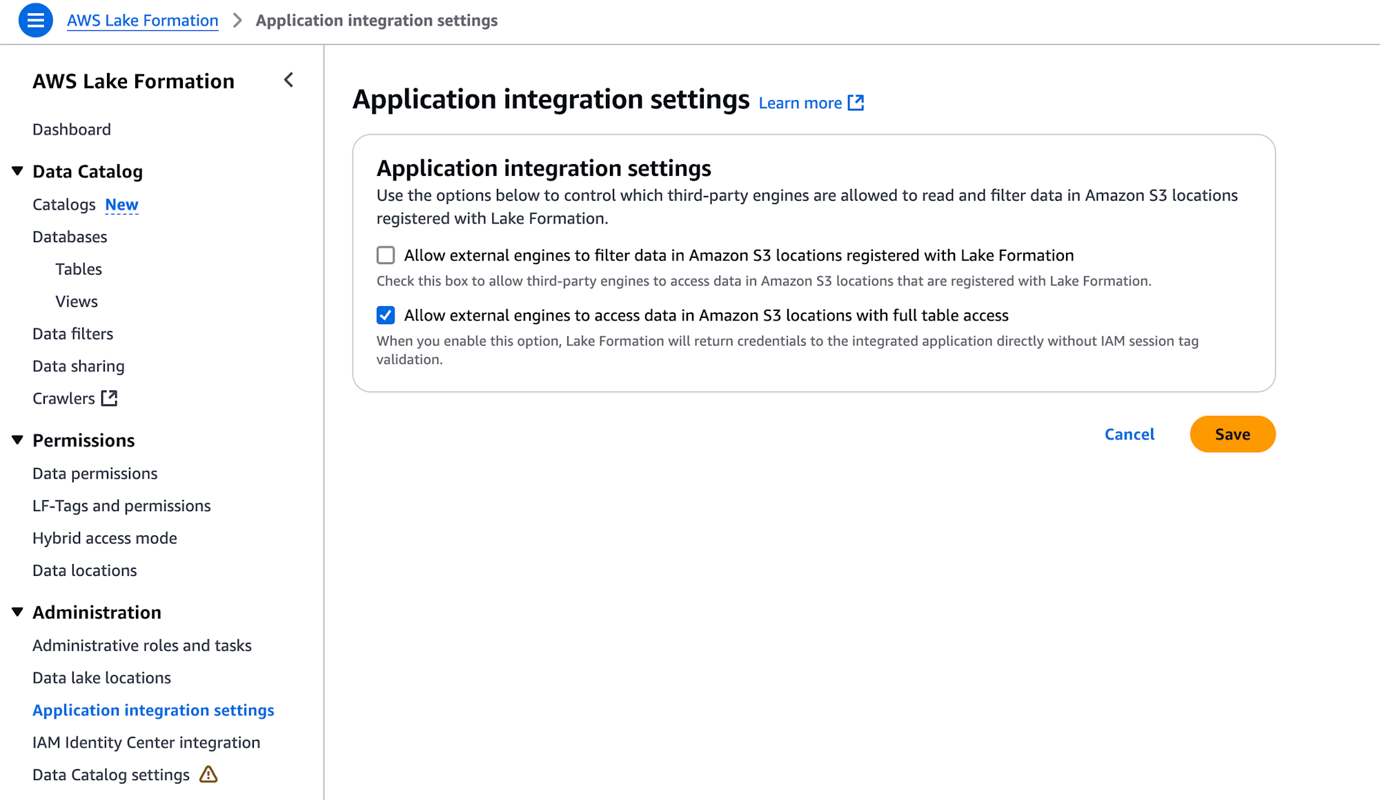 lakeformation_application_integration