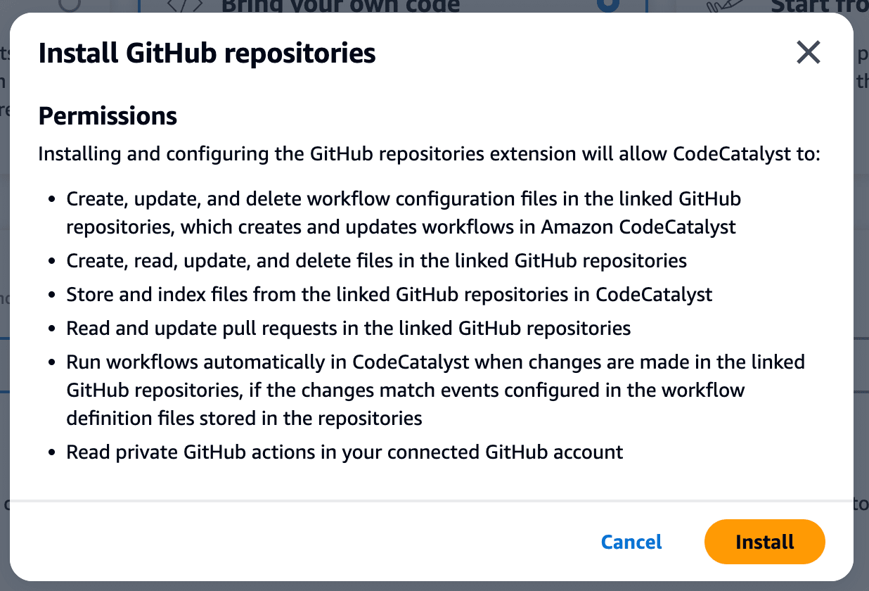 GitHubリポジトリ向けの拡張をインストール