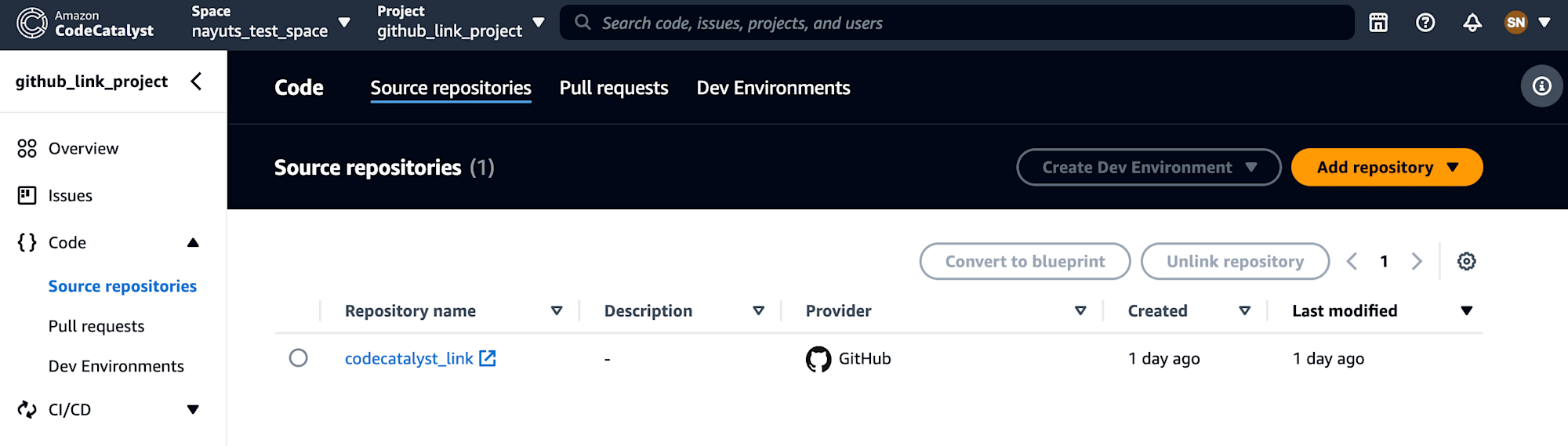 GitHubリポジトリのリンク