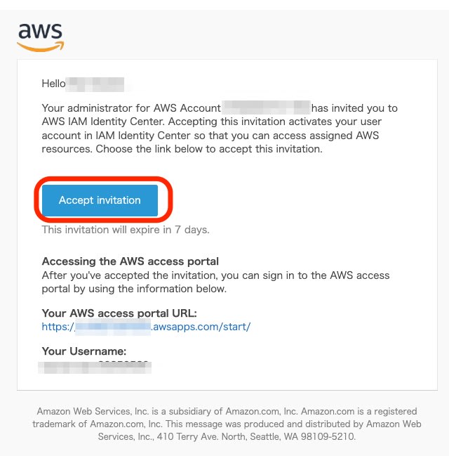 Invitation to join AWS IAM Identity Center 