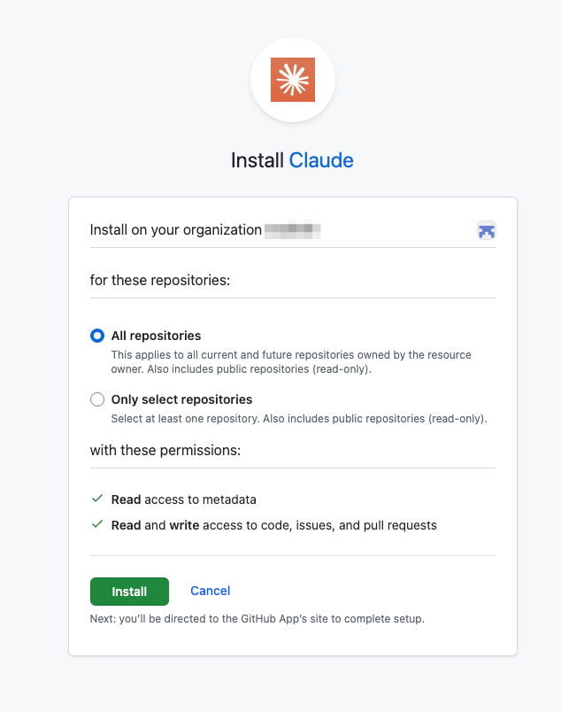 github-app-claude-install
