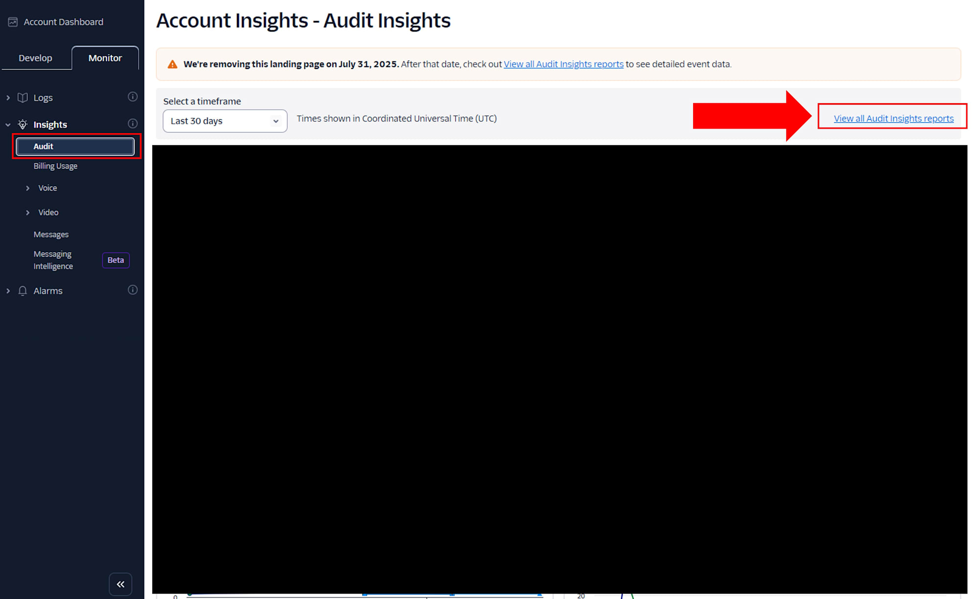 View all Audit Insights reports