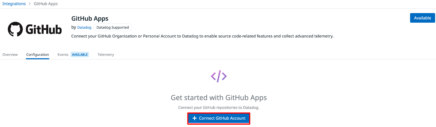 GitHubインテグレーション設定1