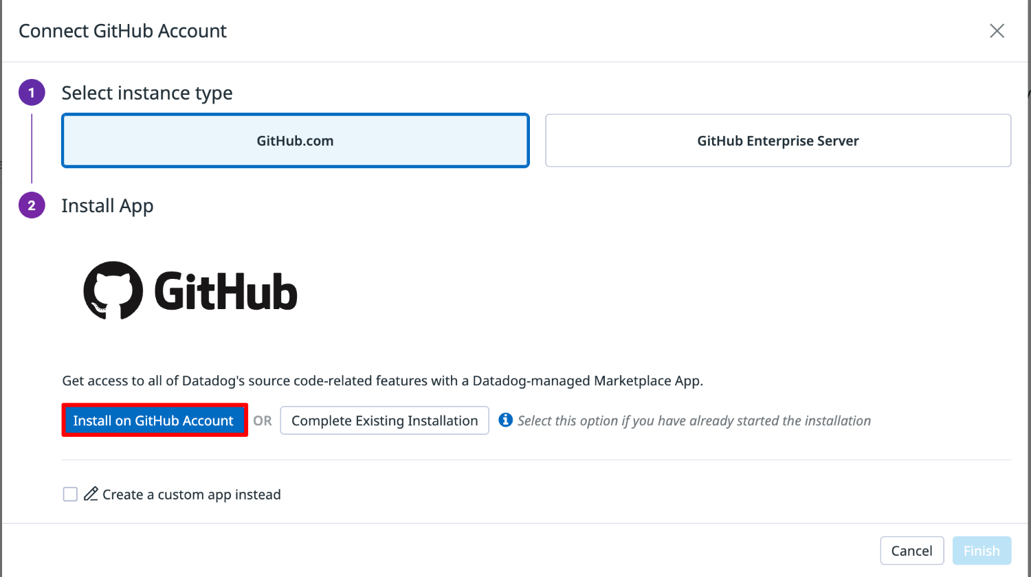 GitHubインテグレーション設定2