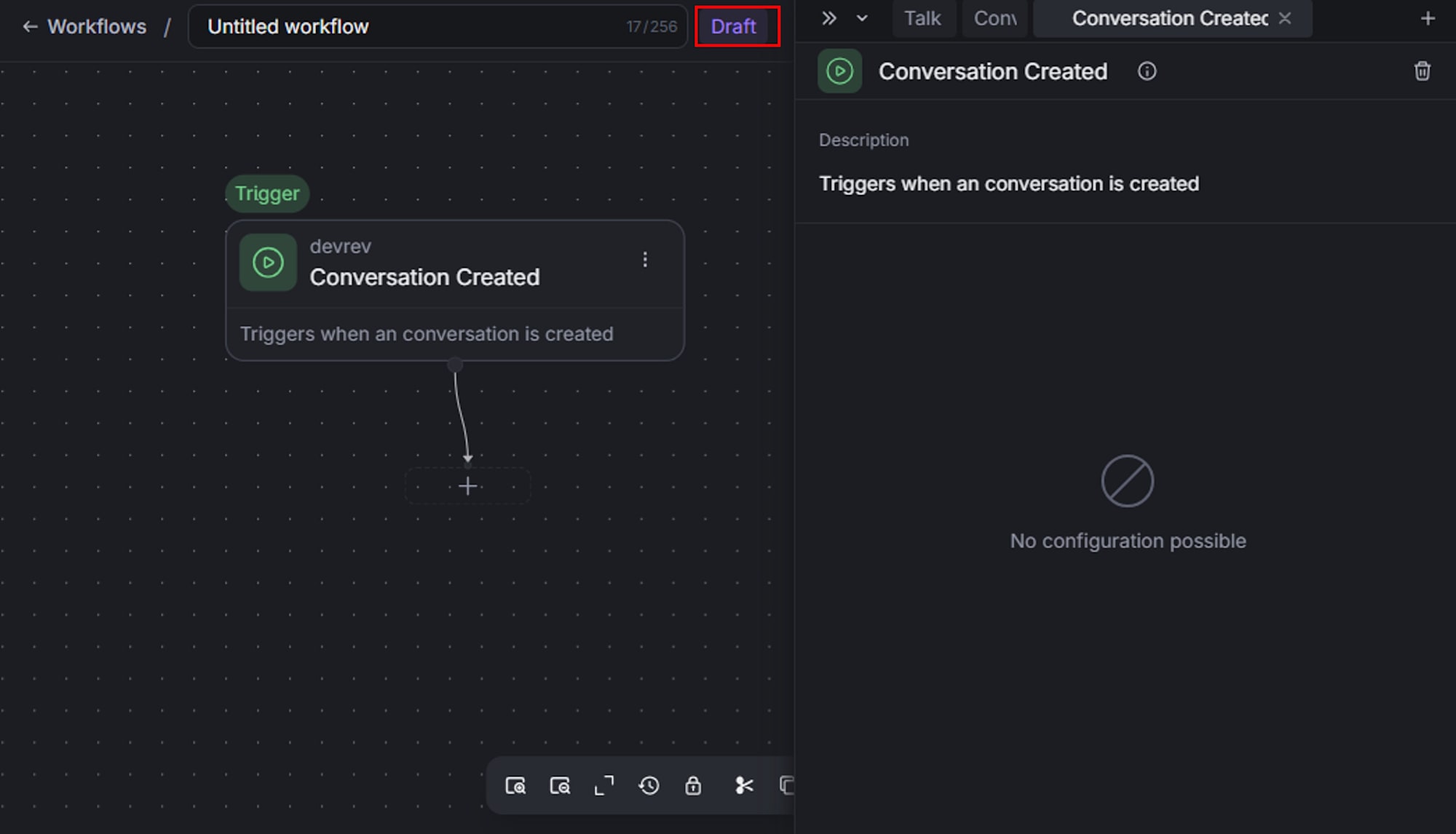 Draft の表示