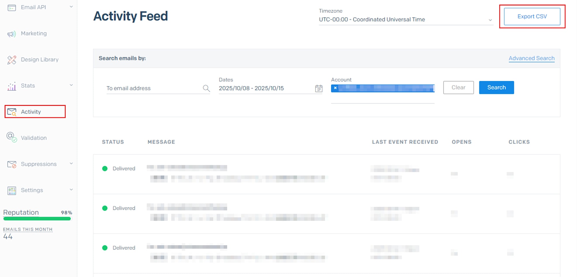 export logs