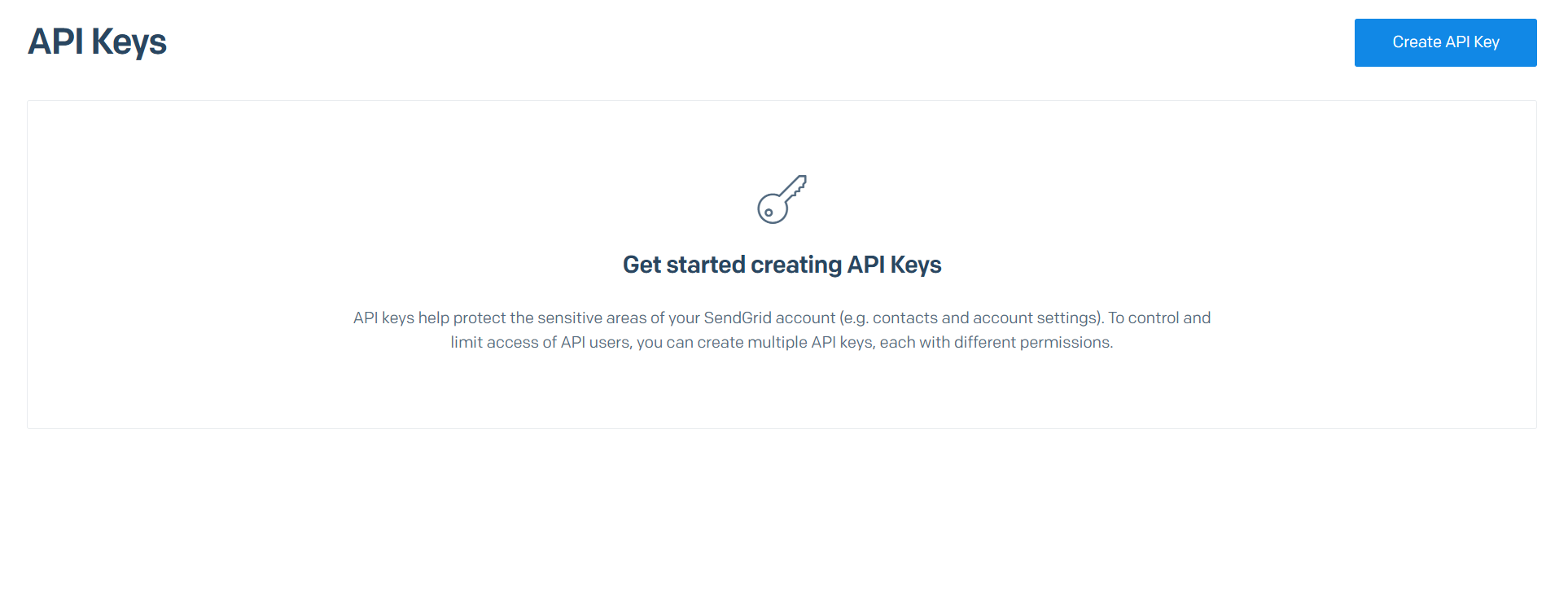 Create API key