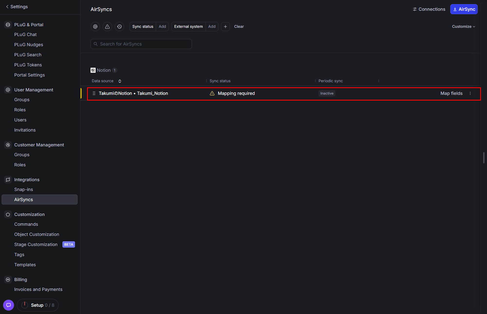 mapping config