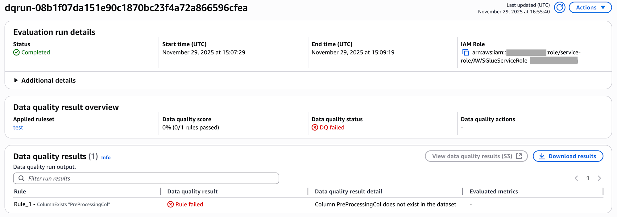 前処理を実行しないときは失敗する