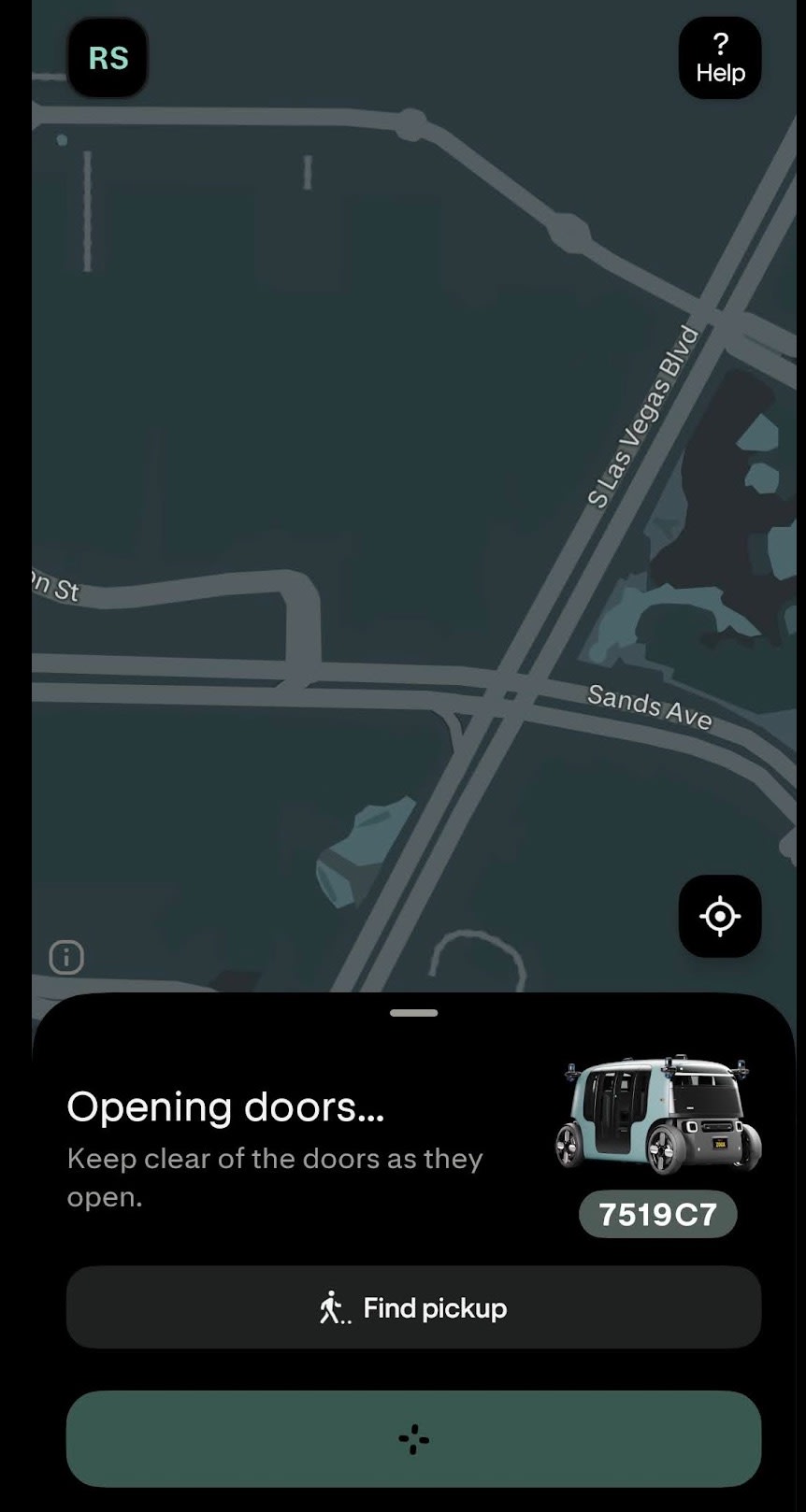 ドア開け指示