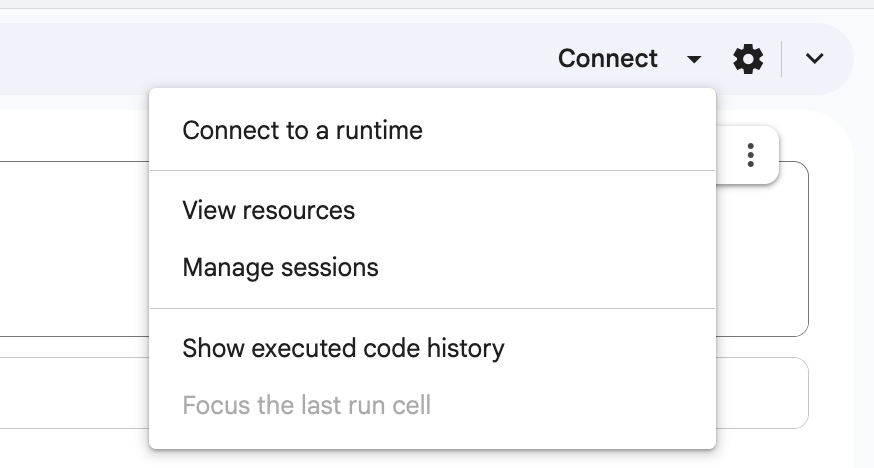 Connect to a runtime