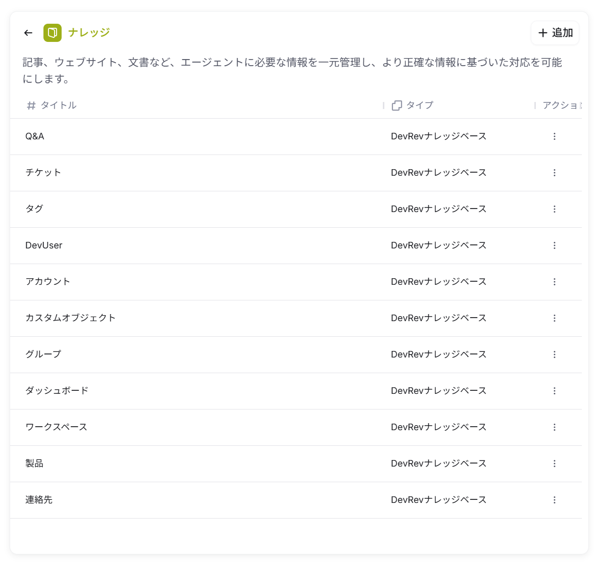 ナレッジを追加（チケット）