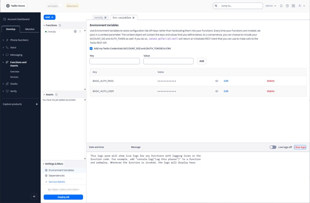 Environmental Variables setting