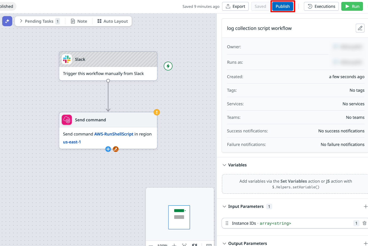 datadog-workflowコマンド3