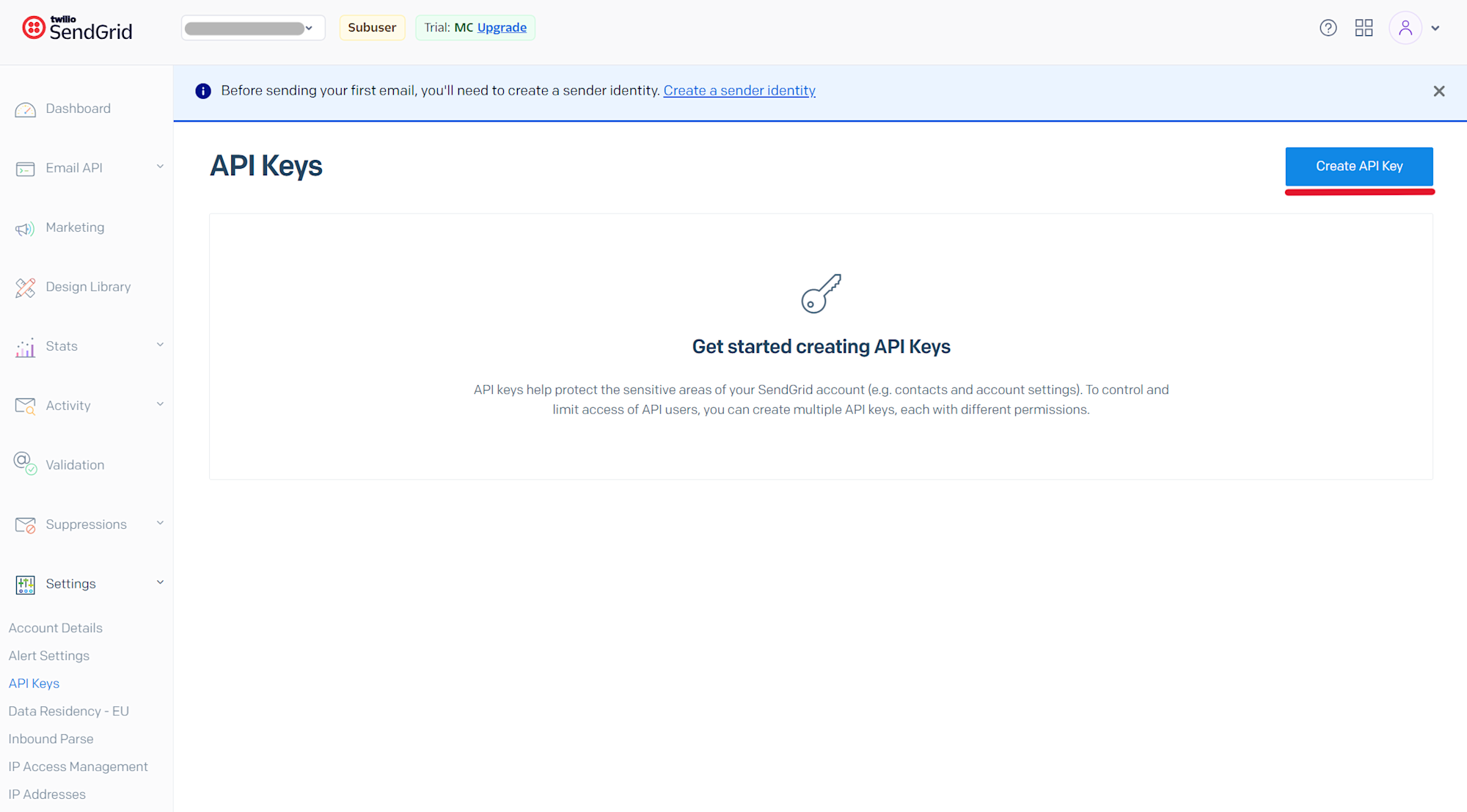 Create API Keyボタン260214